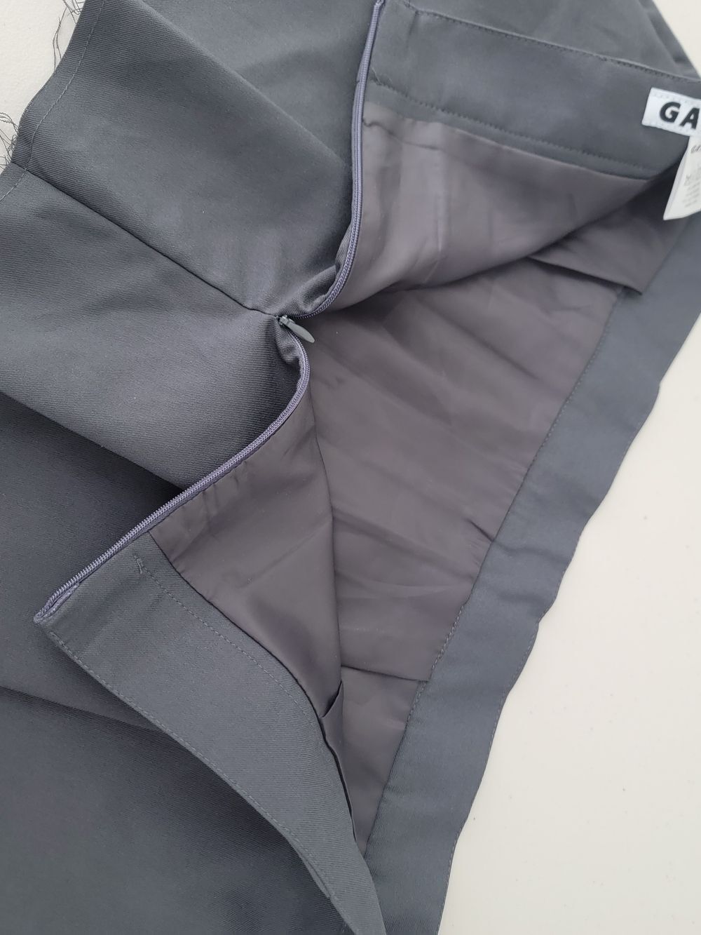 Gateless Gray Pleated Extreme Mini Cuttoff Skirt - Picture 7 of 7